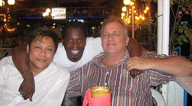 Dinner at the Lobster Pot with Yo and Don, April 2008