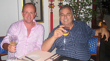 'Dinner with Danny Rampling, Pattaya,  August, 2008.
